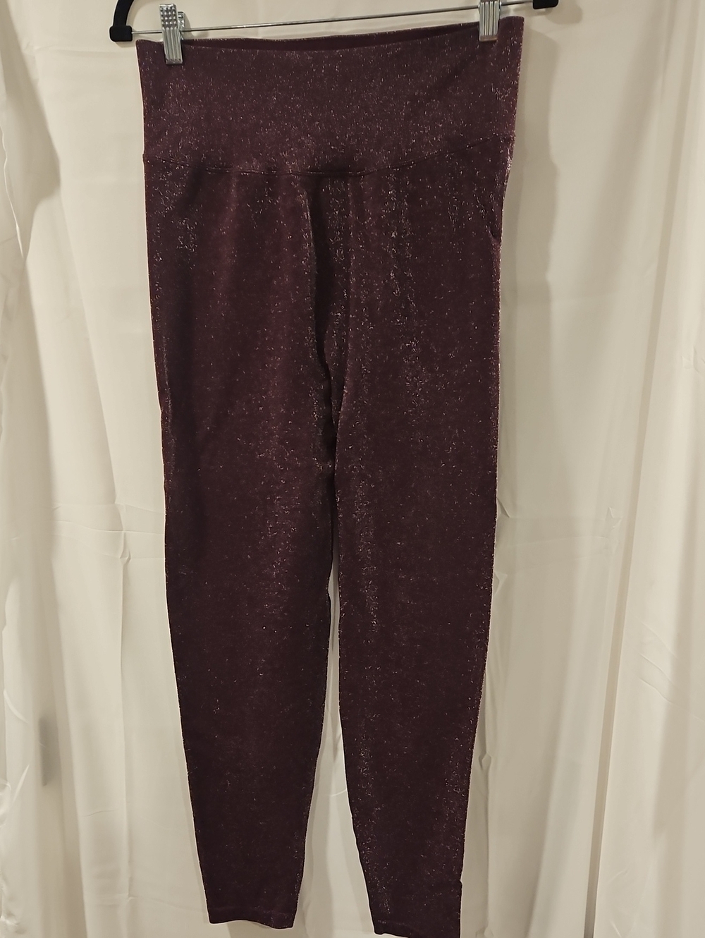 PINK Victoria's Secret Shimmery Plum Leggings
